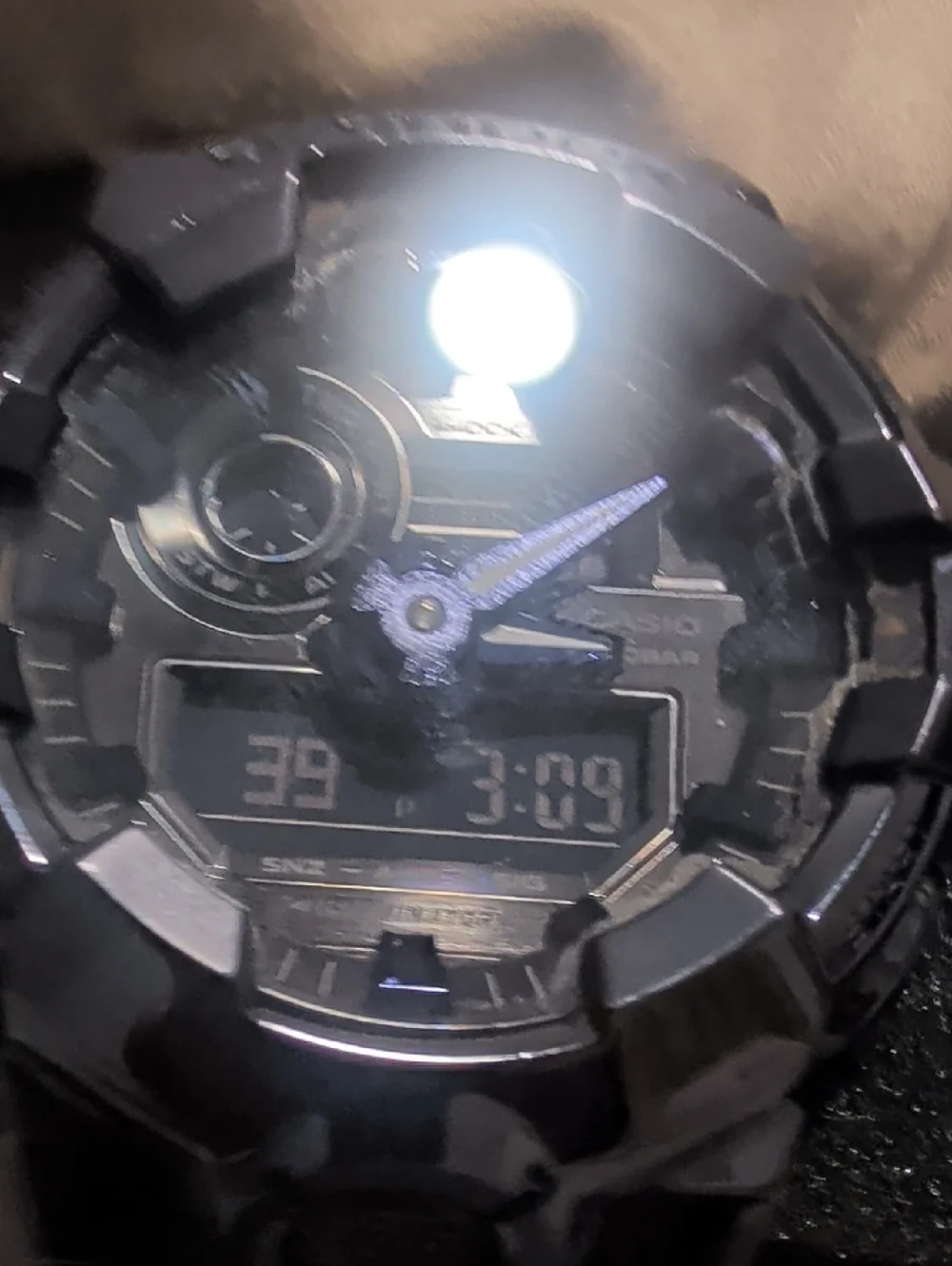 Casio Black and Blue Analog-Digital Watch